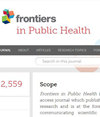 Frontiers in Public Health杂志封面